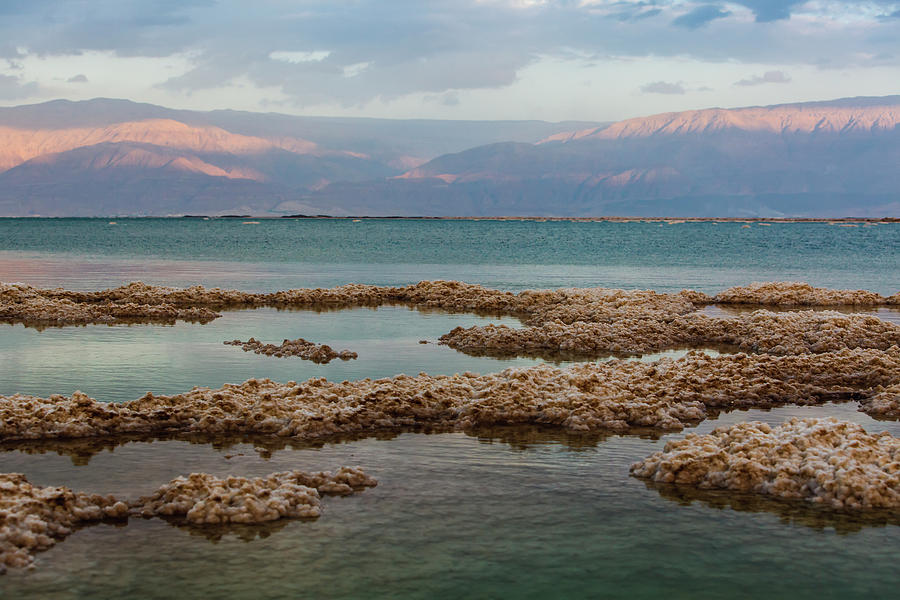 Dead Sea At Dusk Photograph by Reynold Mainse / Design Pics