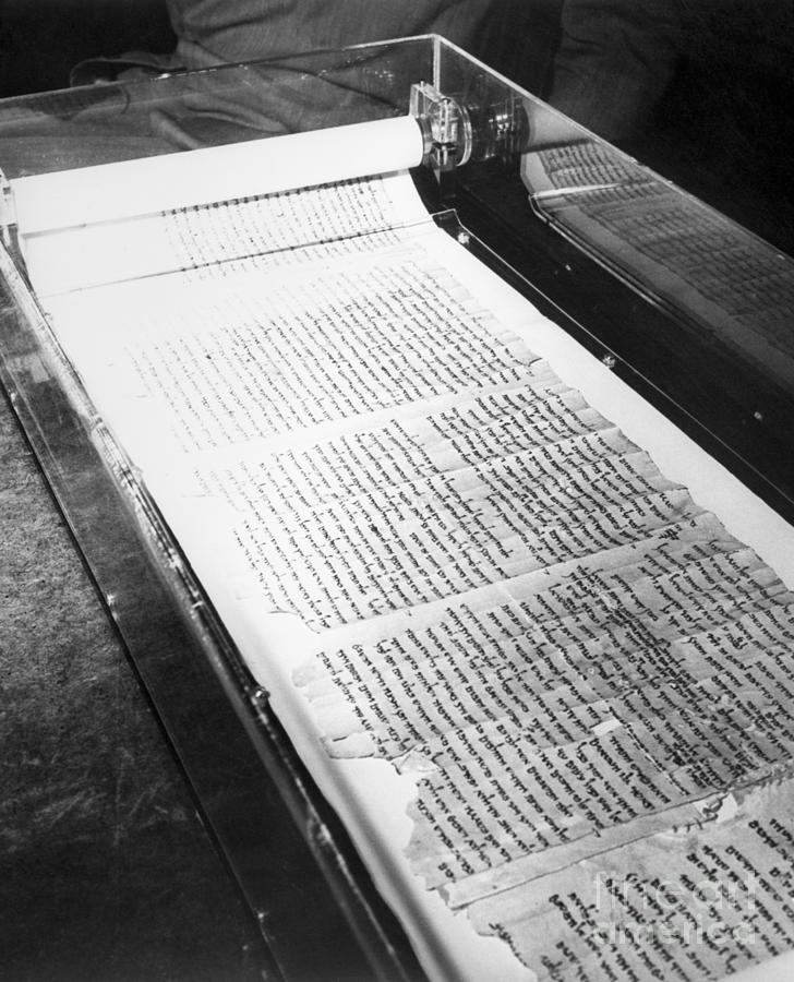 Dead Sea Scrolls On Display Photograph by Bettmann