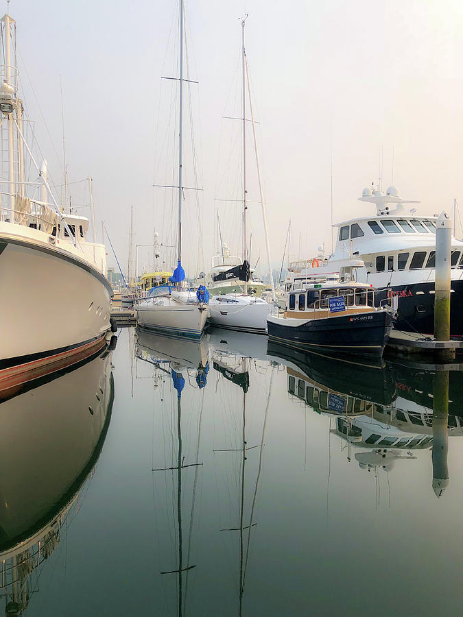 Deamy Day Marina Photograph by Tim Dussault