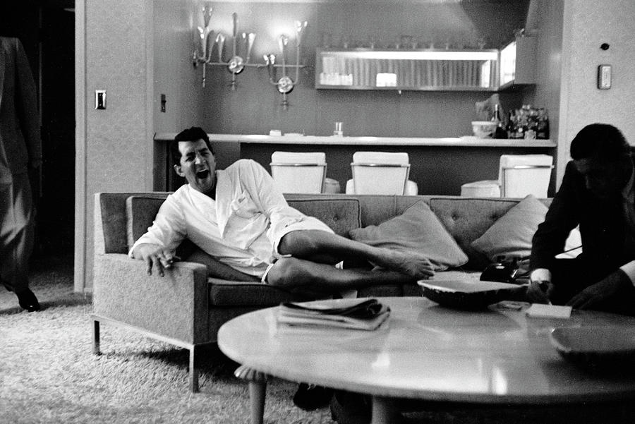 Black And White Photograph - Dean Martin At Home by Allan Grant