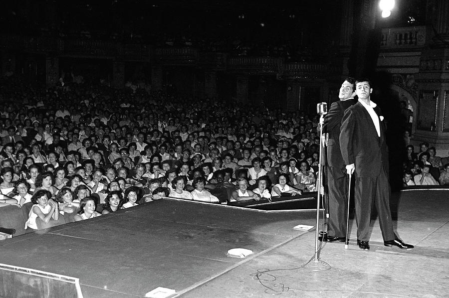 Dean Martin And Jerry Lewis Onstage Digital Art By Ralph Crane Fine Art