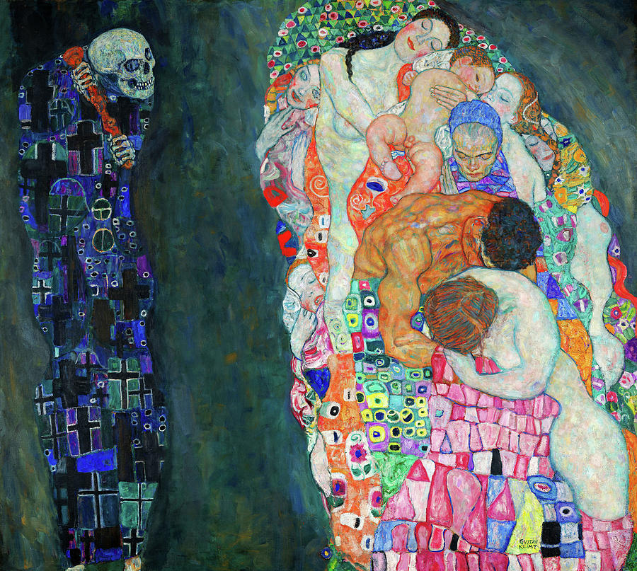 Gustav Klimt Painting - Death and Life, 1915 by Gustav Klimt