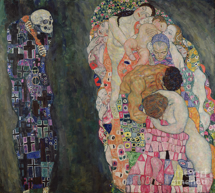 Death And Life, C.1911 Painting by Gustav Klimt