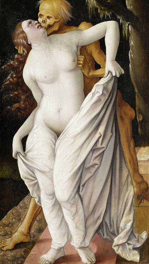 Hans Baldung Painting - Death And The Maiden by Hans Baldung Hans Baldung Painting - Death And The Maiden by Hans Baldung