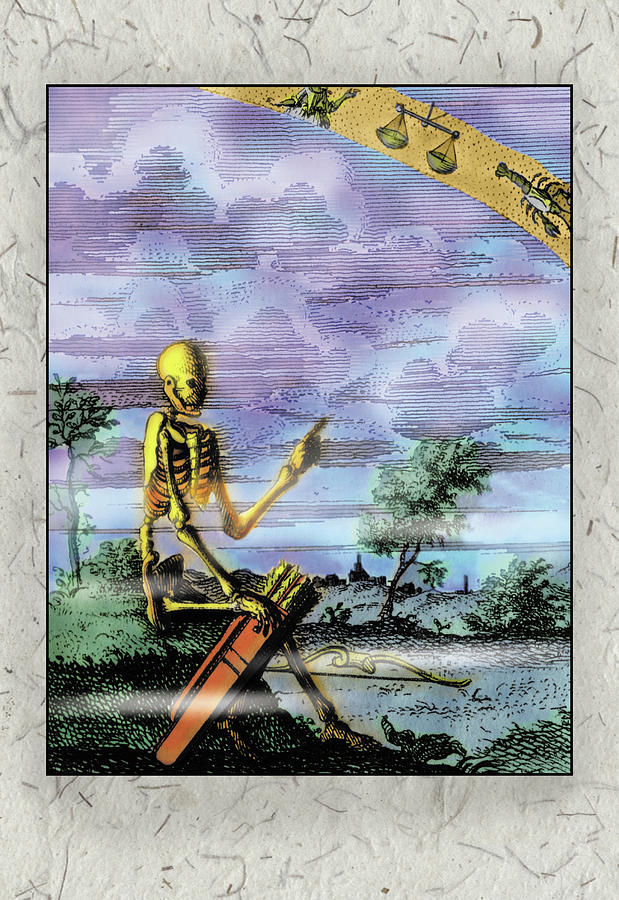 Death as an Archer Painting by Unknown