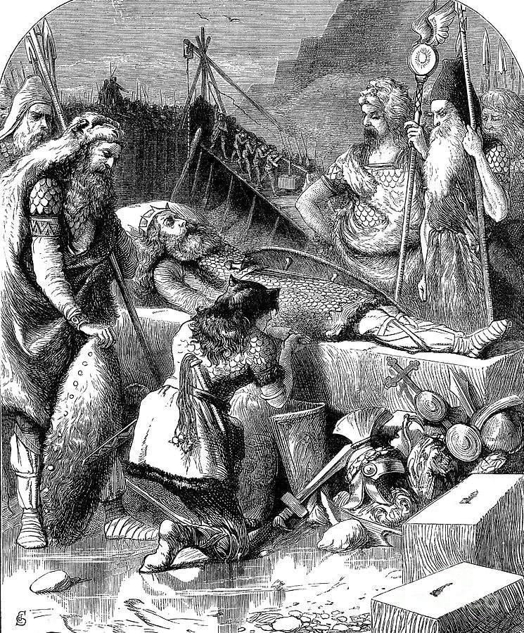 Death Of Alaric I, King by Print Collector