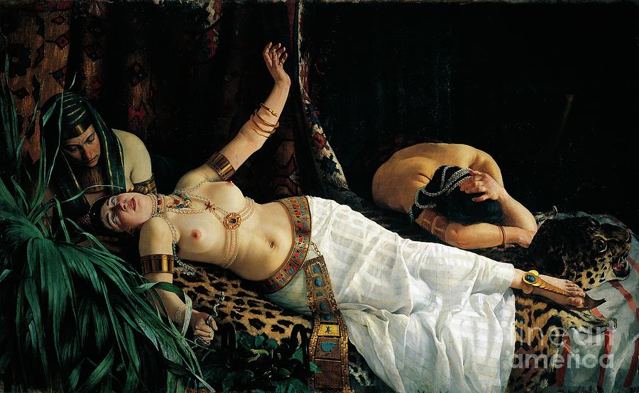 Death Of Cleopatra By Achilles Glisenti Painting by Achilles Glisenti