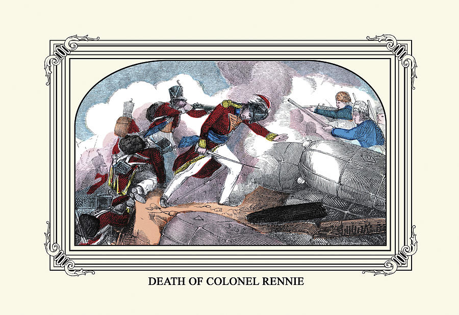 Death of Colonel Rennie Painting by William Croome