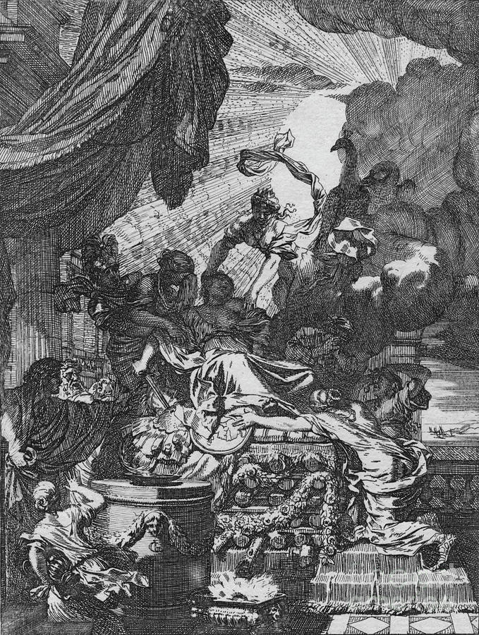 Death Of Dido, 1668 Drawing by Print Collector