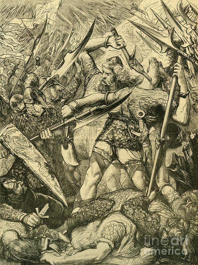 Death Of Harold At The Battle by Print Collector