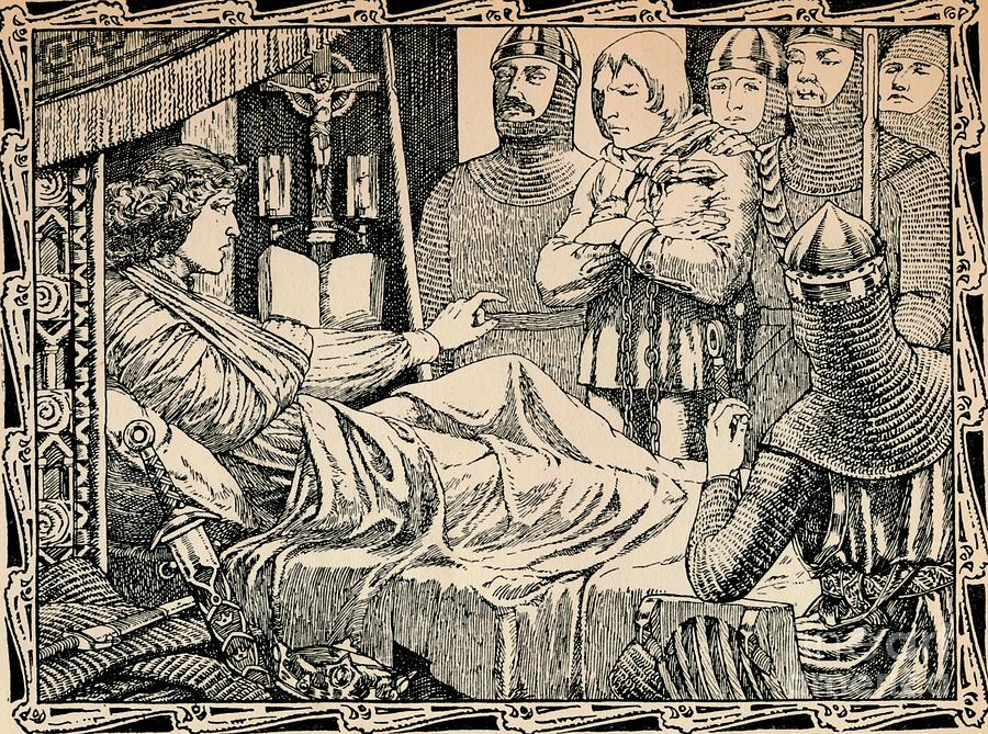 Death Of King Richard I, 1902. Artist Drawing by Print Collector