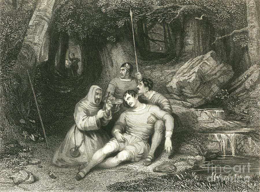 Death Of Llewellyn Drawing by Print Collector