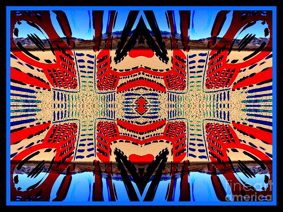 Tribal Digital Art - Death Valley Two by Graham Roberts Tribal Digital Art - Death Valley Two by Graham Roberts
