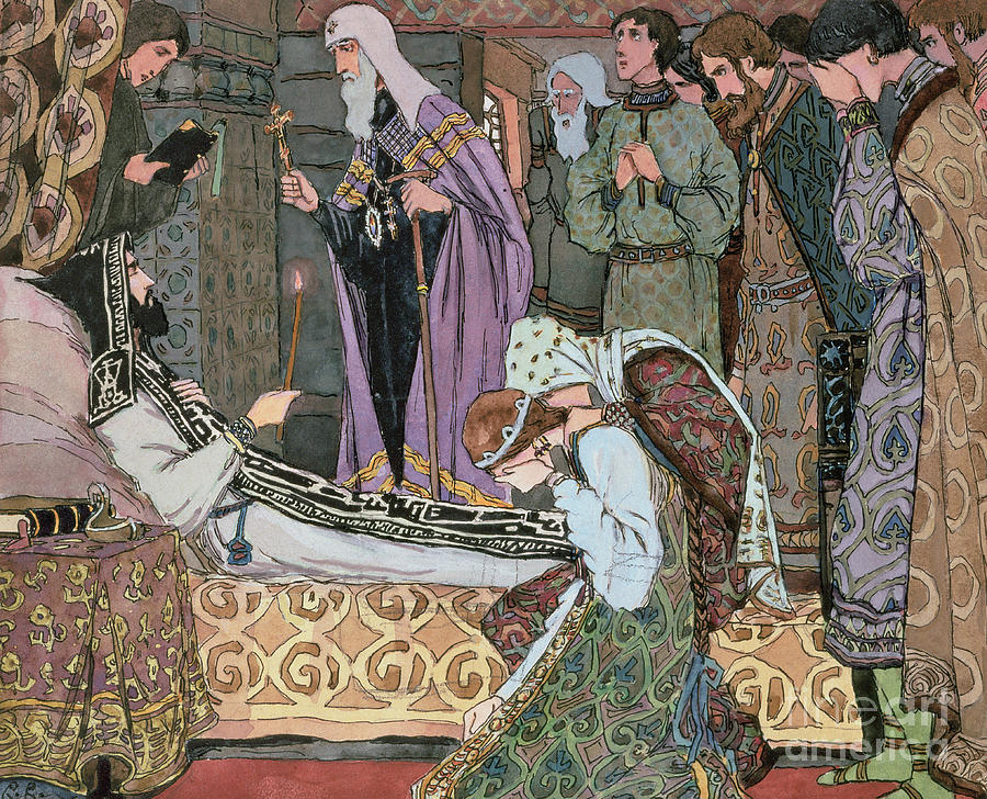 Deathbed Of The Grand Duke Dmitry Of Don Painting by Vasili Vasil'evich ...