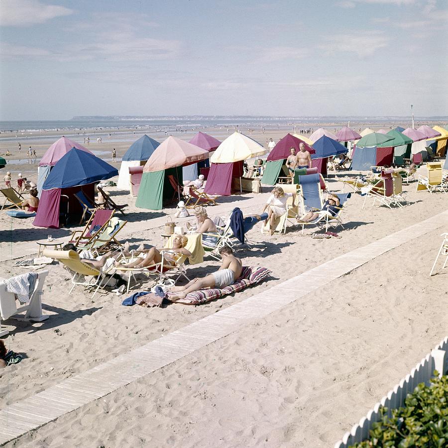 Deauville Beach In 1961 Photograph by Keystone-france