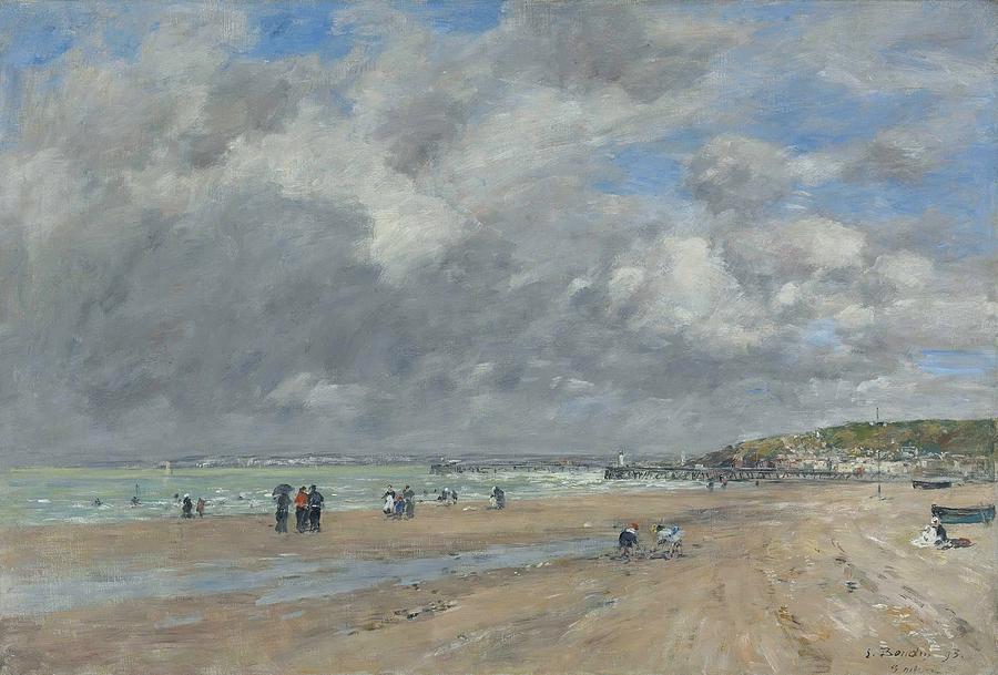 Deauville, The Beach, 1893 Painting