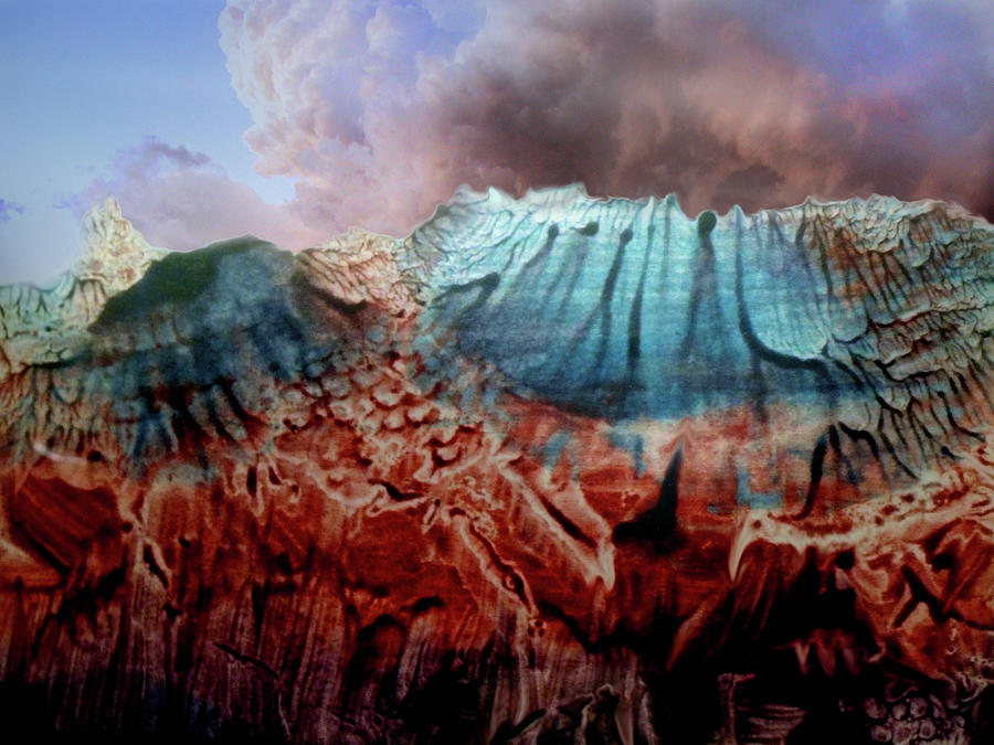 Decalcomaniac Eruption Digital Art by Otto Rapp