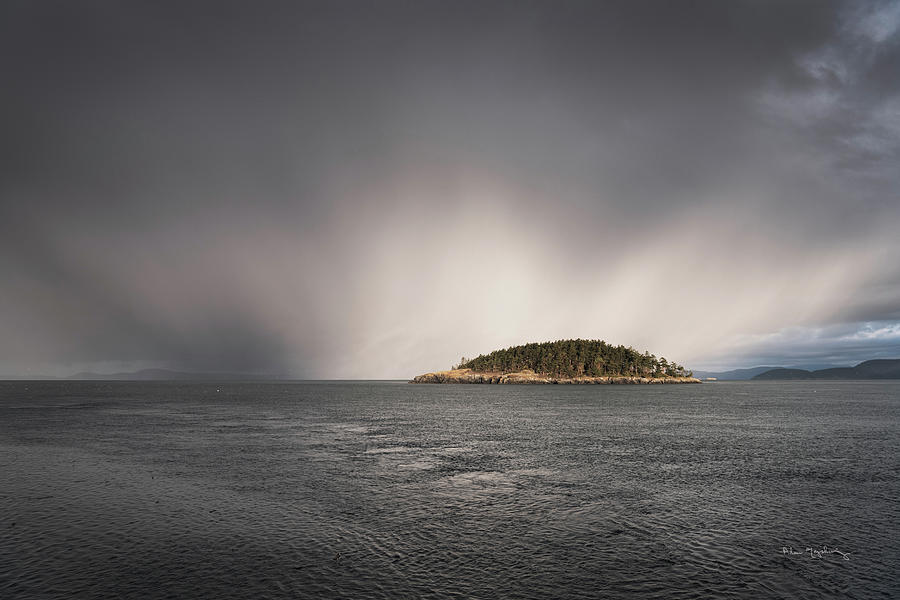 Clouds Photograph - Deception Pass Island by Alan Majchrowicz