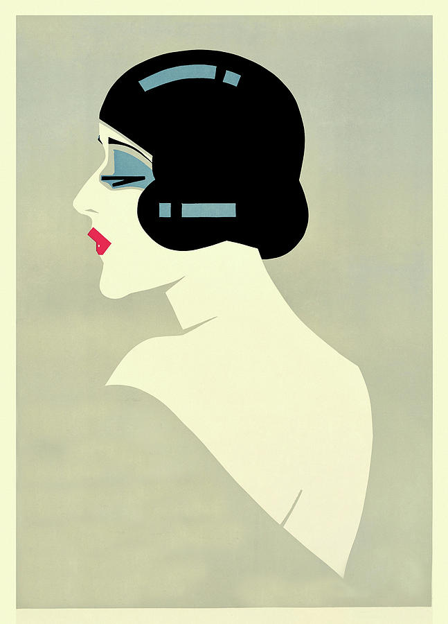 Woman Mixed Media - Deco 0026 by Vintage Lavoie Woman Mixed Media - Deco 0026 by Vintage Lavoie