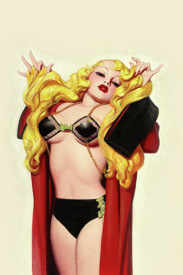 Deco Blonde Painting by Enoch Bolles