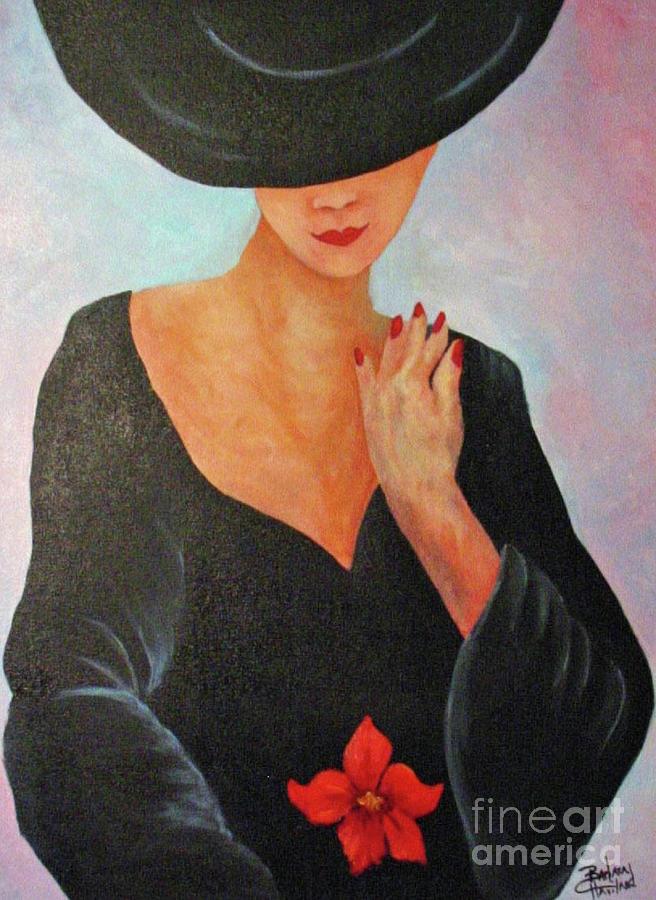 Deco Lady Painting by Barbara Haviland