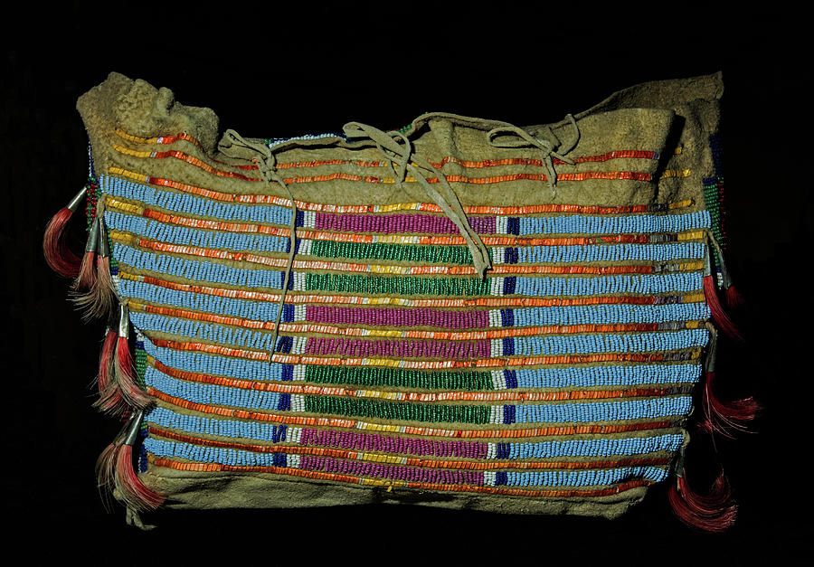 Decorated Bag, Crow Tribe Photograph by Millard H. Sharp