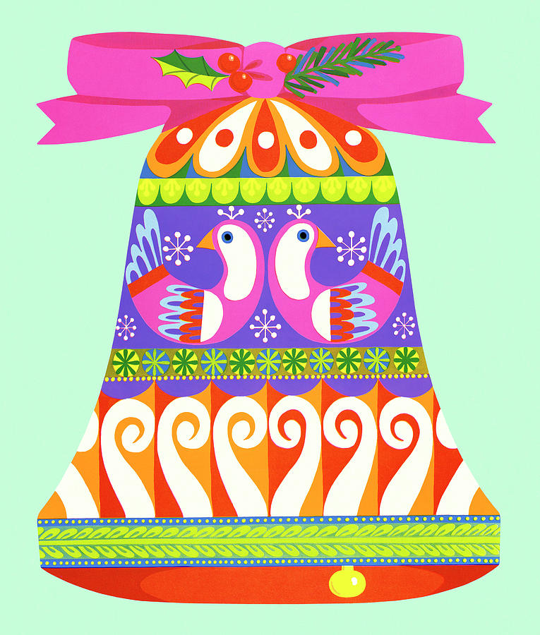 Christmas Drawing - Decorated Bell by CSA Images