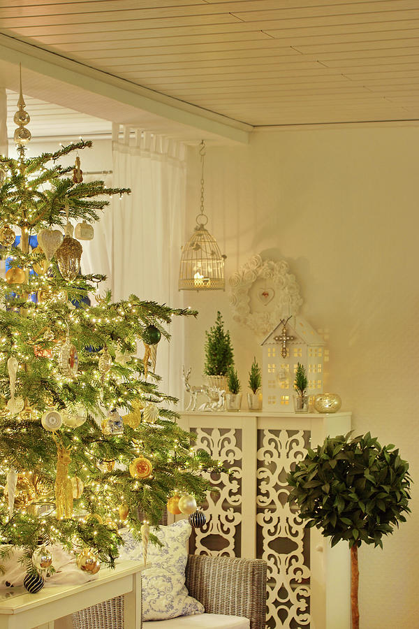 Decorated Christmas Tree Photograph by Angelica Linnhoff