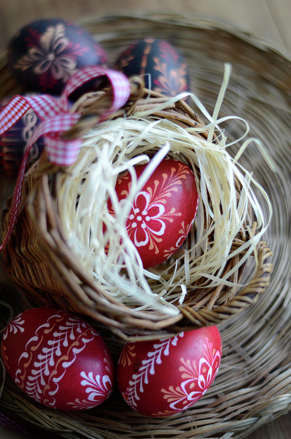 Decorated Easter Eggs Photograph by Keroudan