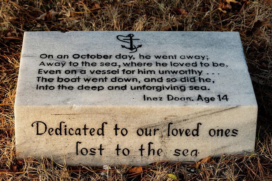 Dedicated to the Lost at Sea Photograph by William Dickman