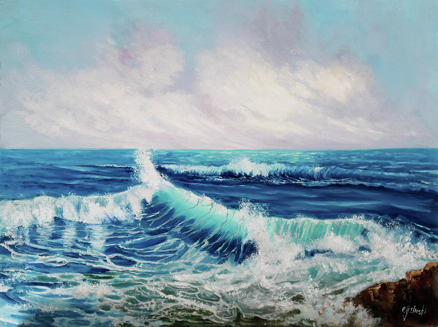 Deep Blue Sea Painting by Carole Sluski