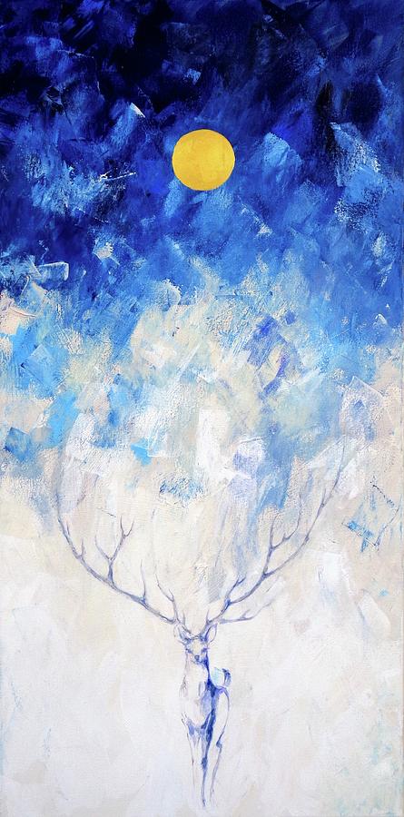 Deep Blue Season Painting by Dina Dargo