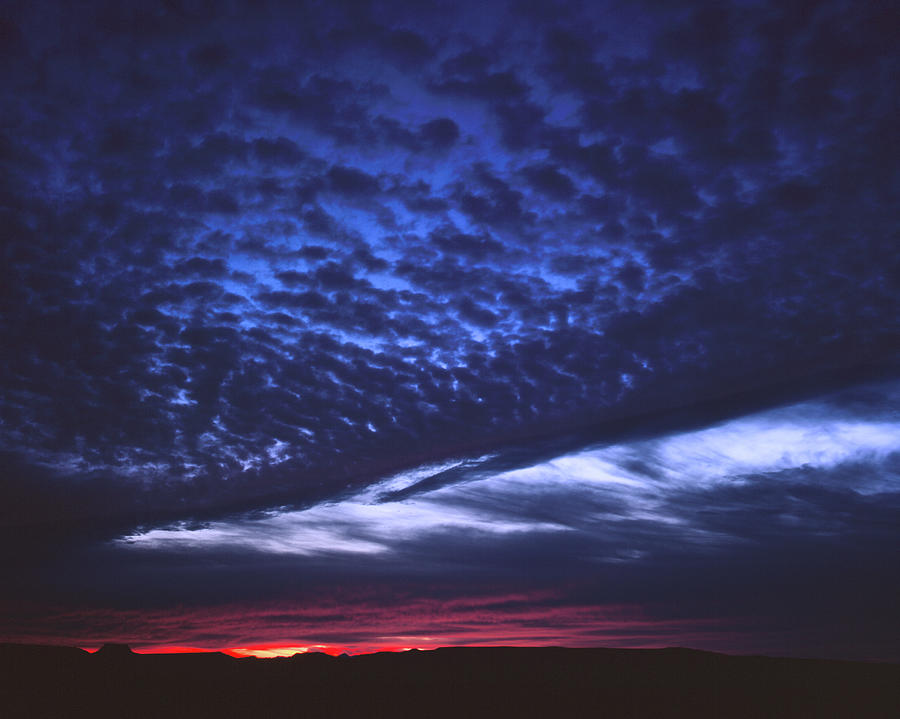 Deep Blue Sunset Photograph by Tom Daniel