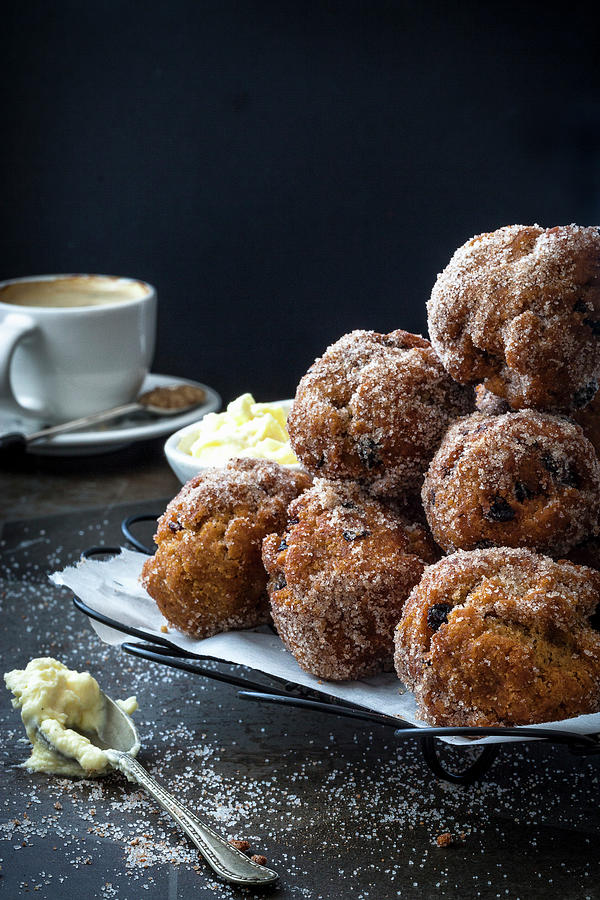 Deep-fried Doughnuts With Cinnamon Sugar Photograph by The Food Union