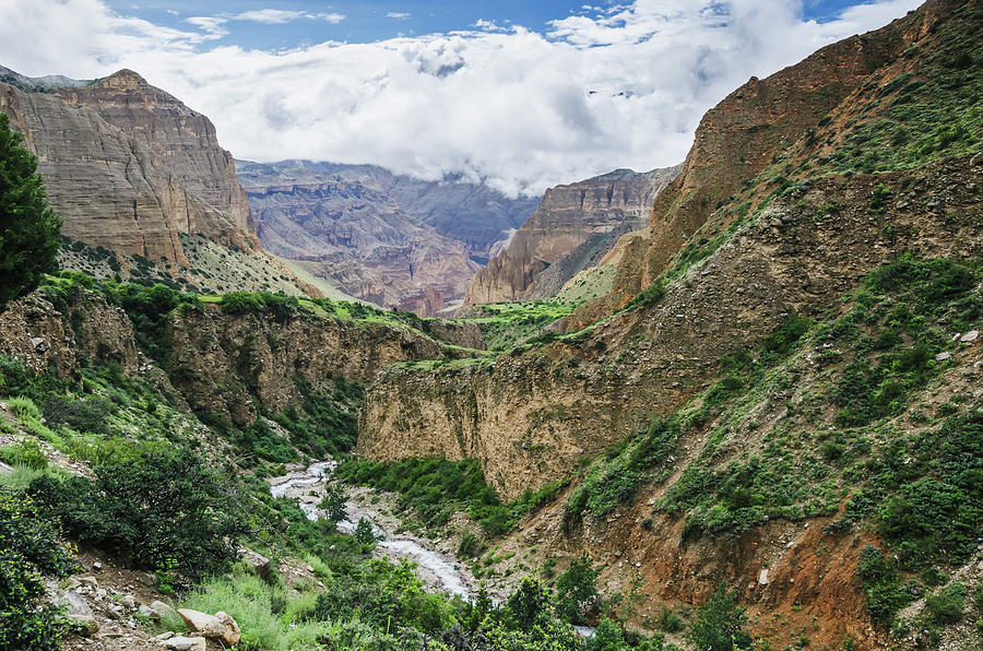 Deep Mountain River Canyon Between Photograph by Sergey Orlov / Design ...