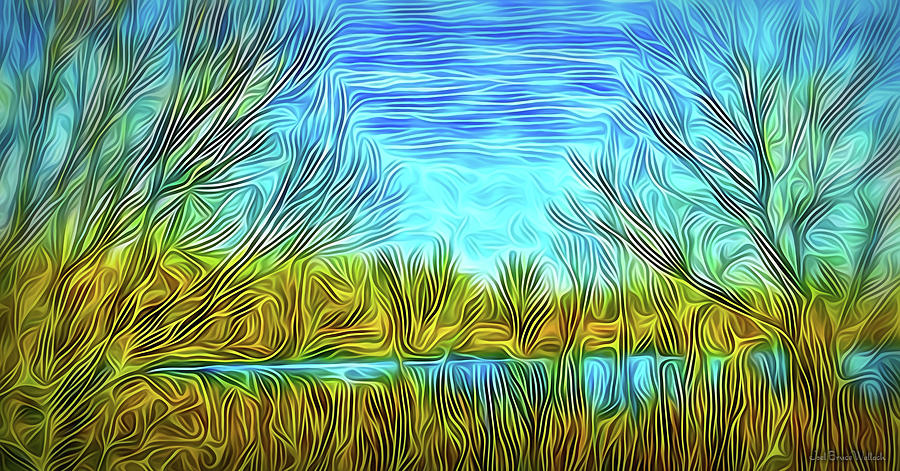 Deep Pond Vibrations Digital Art by Joel Bruce Wallach