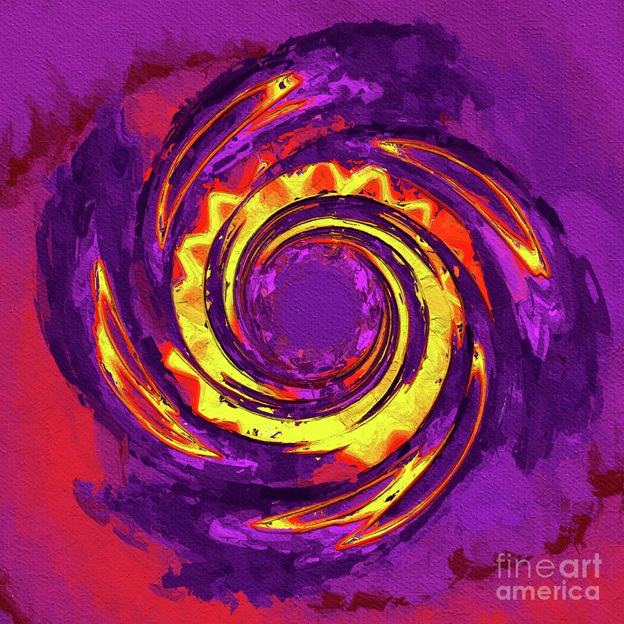Deep Purple. Abstract Art By Tito Painting