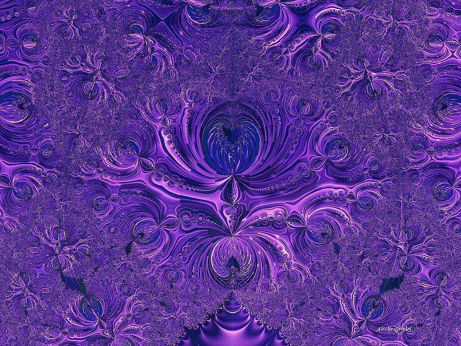 Deep Purple Digital Art by Alethea Galykos - Fine Art America