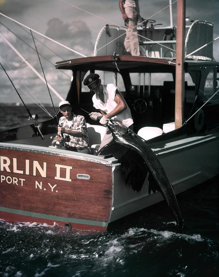 Deep Sea Fishing Boat Man At Helm Two Photograph by H. Armstrong Roberts