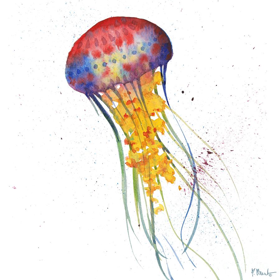 Fish Painting - Deep Sea Jellies I by Paul Brent