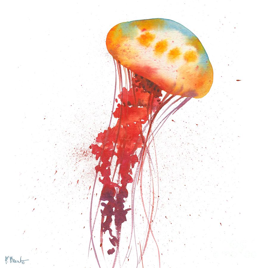 Fish Painting - Deep Sea Jellies II by Paul Brent