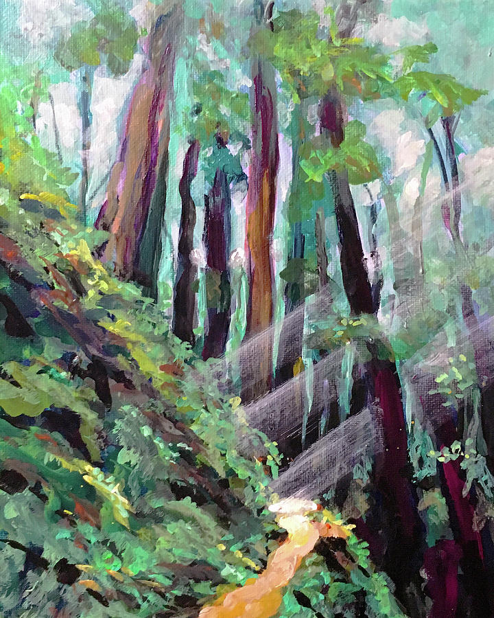 Deep Woods Mountin Trail Painting
