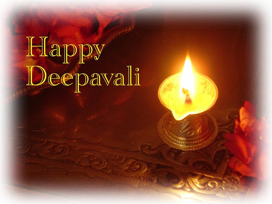 Deepavali Greeting Card 3 Digital Art