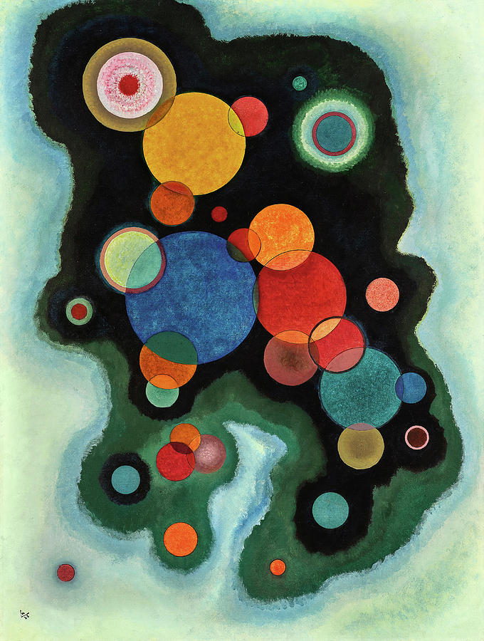 Wassily Kandinsky Painting - Deepened Impulse - Vertiefte Regung by Wassily Kandinsky