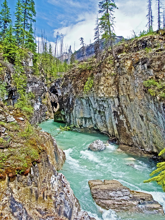 Deeper Part Of Marble Canyon In Kootenay National Park, British ...