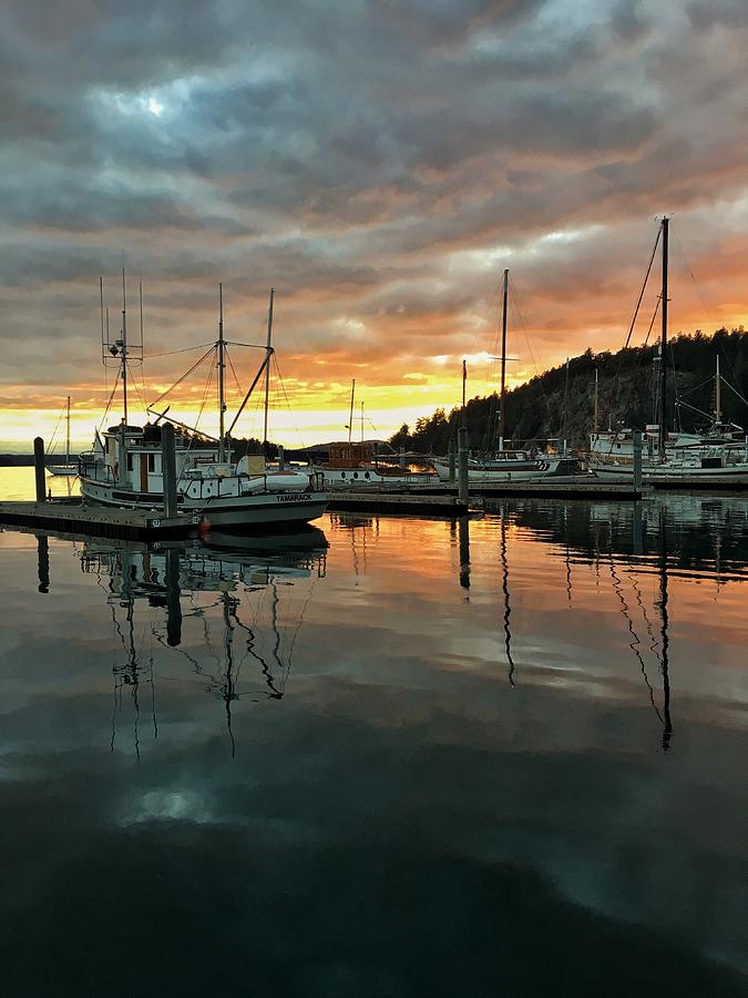 Deer Harbor Sunset 1 Photograph by Jerry Abbott