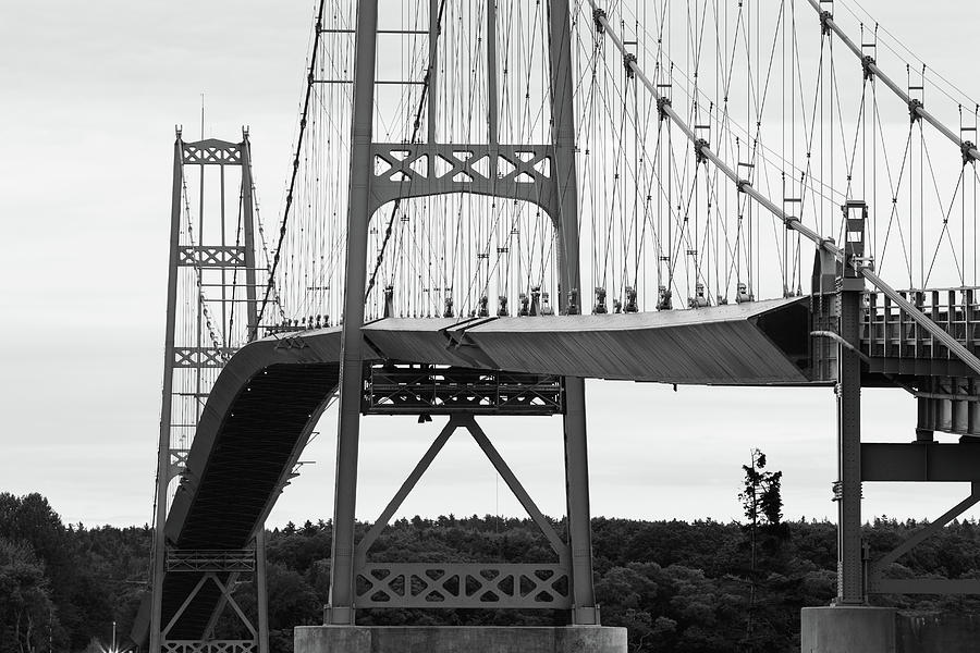 Deer Isle Bridge in Black and White Photograph by Kyle Lee