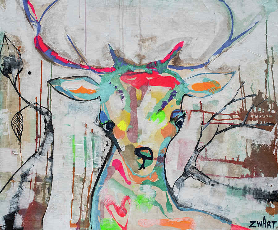 Deer Soul Painting by Zwart | Fine Art America