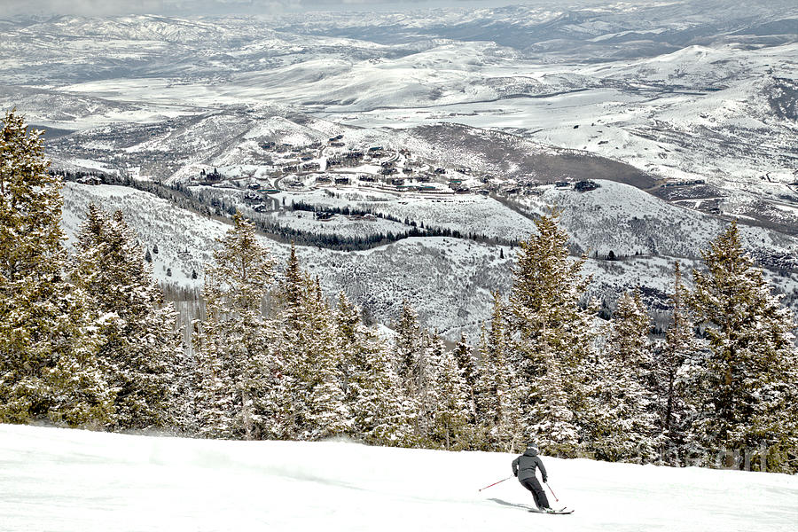 Deer Valley Alpine Skier Photograph by Adam Jewell