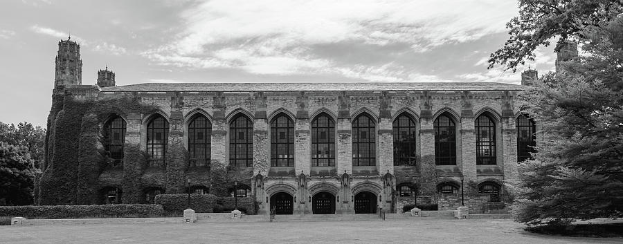 Deering Hall in Summer in Black and White Photograph by Liz Albro